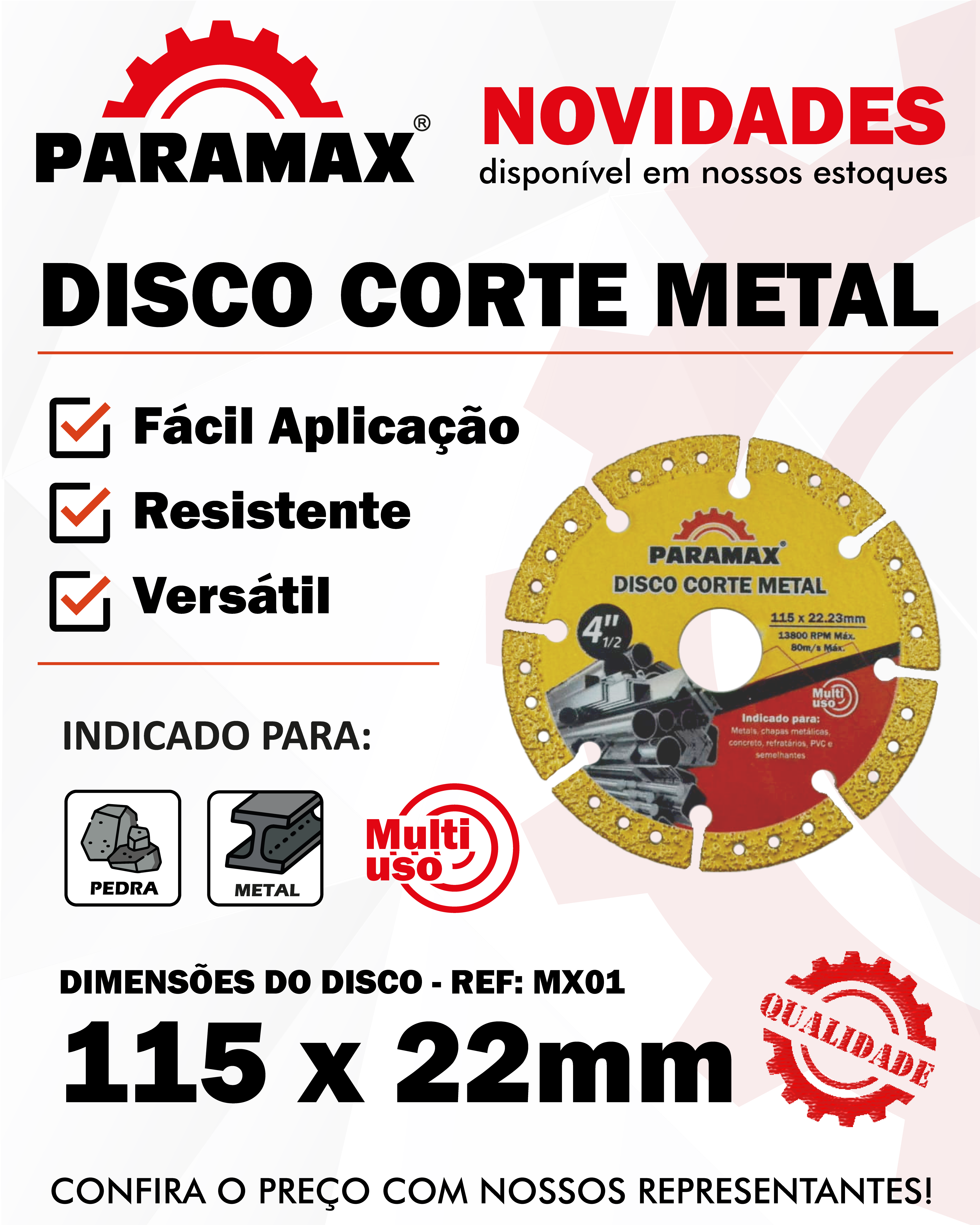DISCO DE CORTE METAL